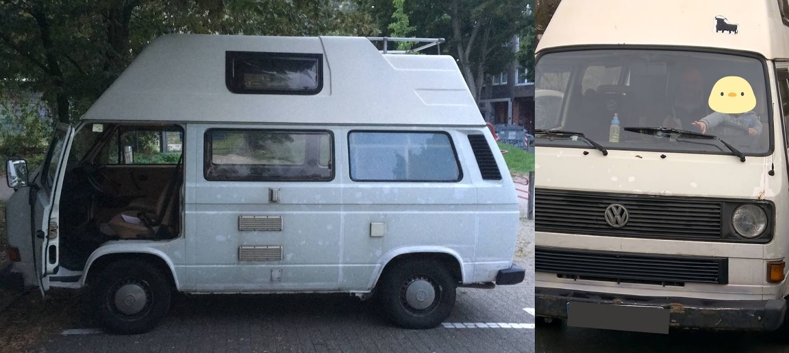 VW T3 Bulli vor der Restaurierung und dem Lackieren