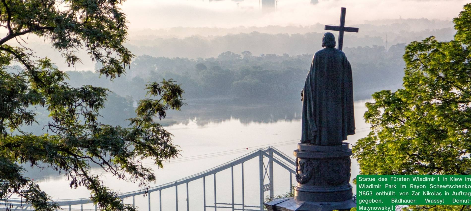 Wladimir I. Statue in Kiew, Ukraine