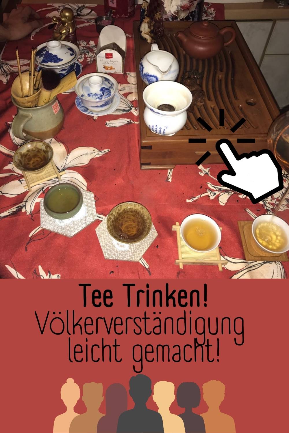Tee trinken zur Völkerverständigung und interkulturellen Verständigung