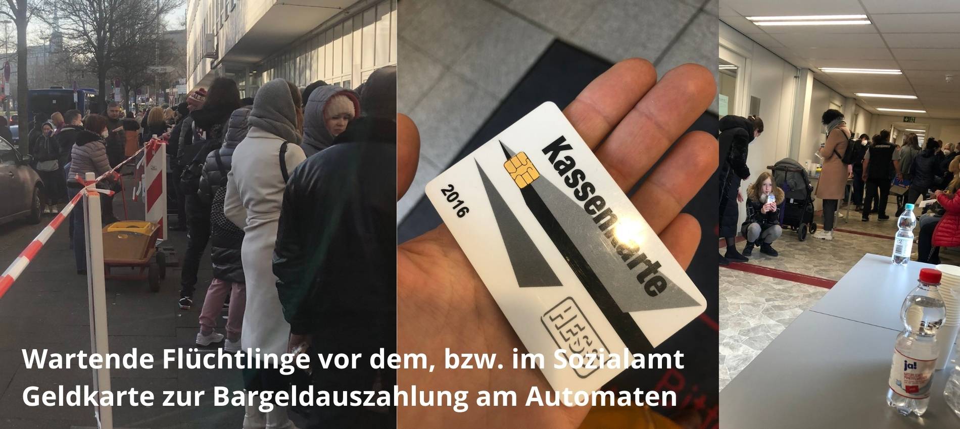 Flüchtlinge in Dortmund beim Sozialamt