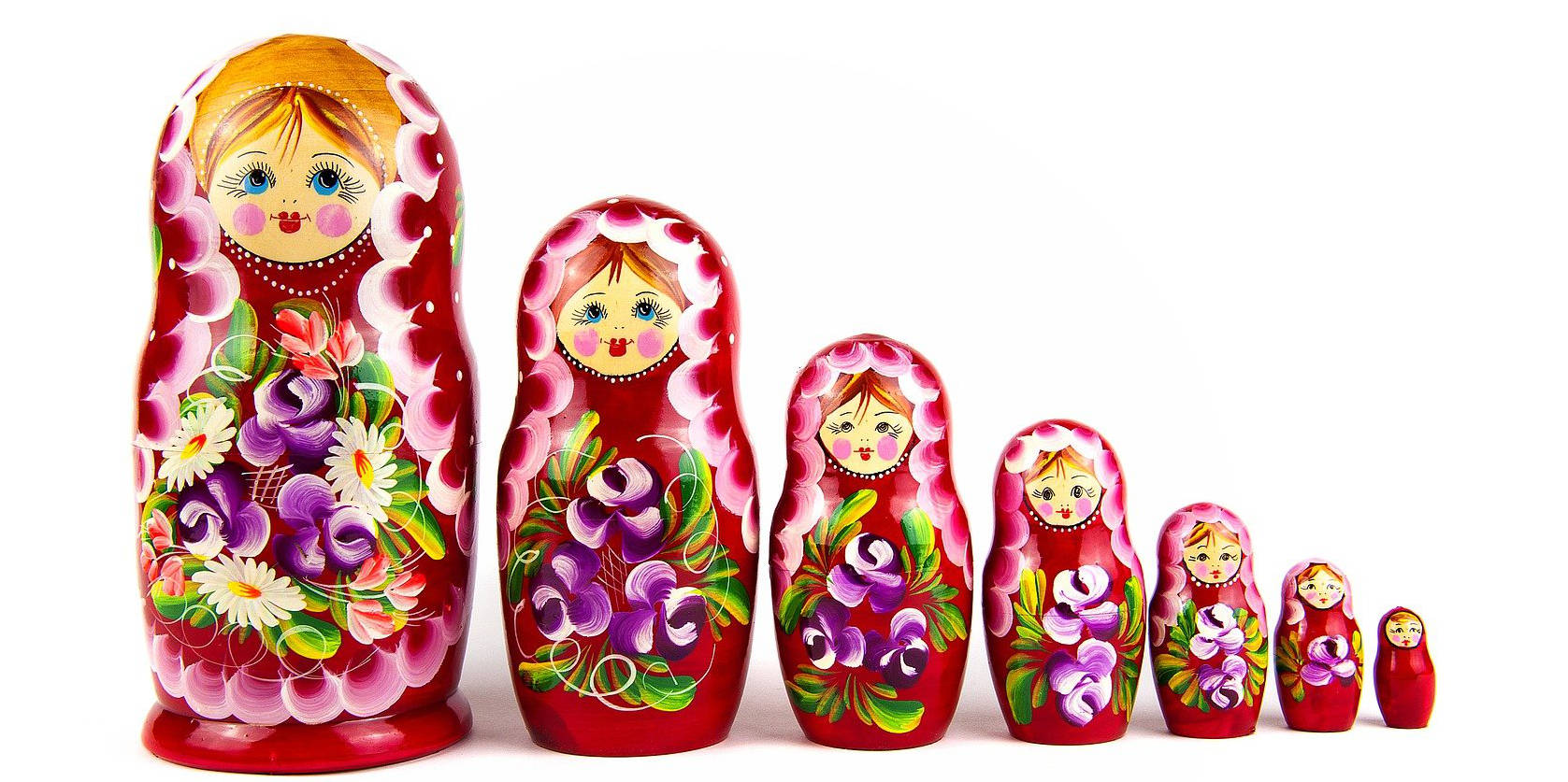 Matrjioschka russische Steckpuppen
